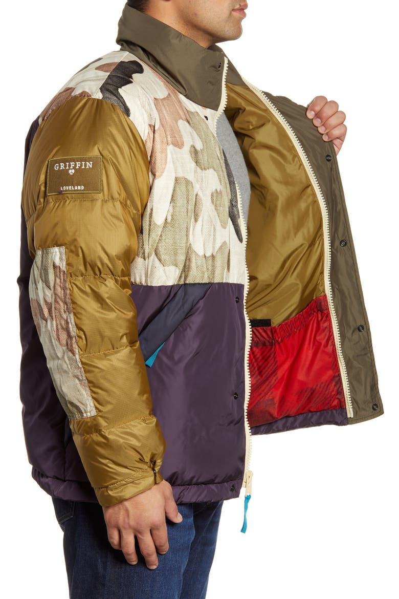 x Griffin Second Life Down Puffer Jacket, Alternate, color, CAMOUFLAGE