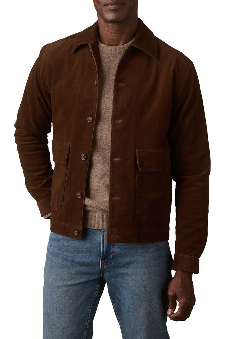 Micro Comfort Cord Jacket, Main, color, CEDAR