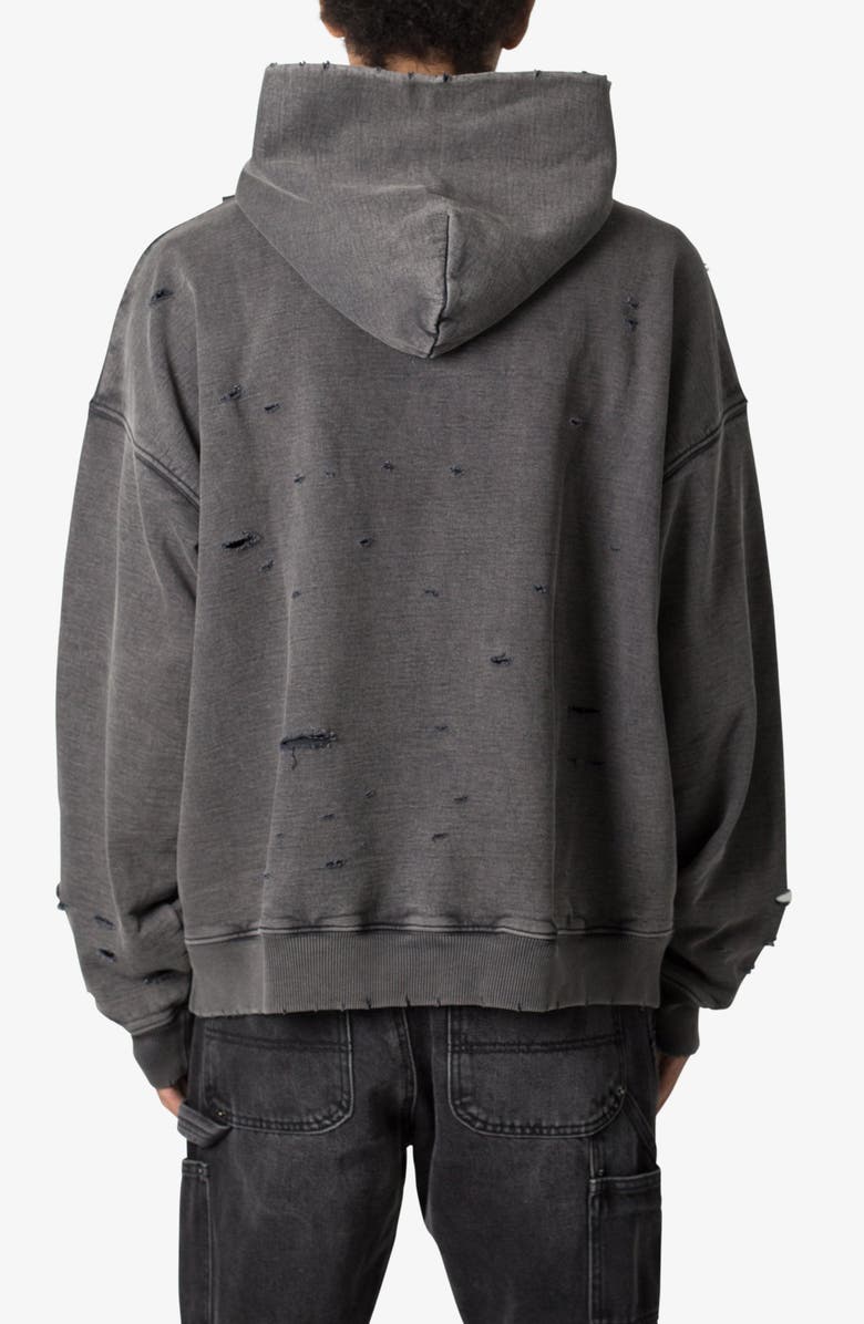 mnml Breeze Destroyed Cotton Hoodie, Alternate, color, 