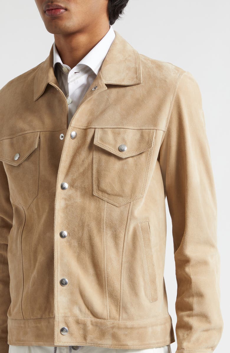 Eleventy Suede Trucker Jacket, Alternate, color,