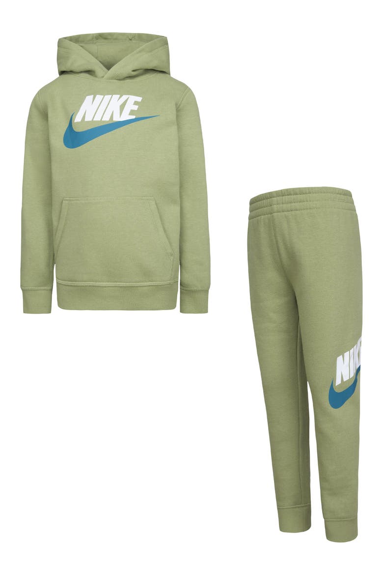 Club Logo Print Pullover Hoodie & Joggers Set, Main, color, E2CALLIGAT