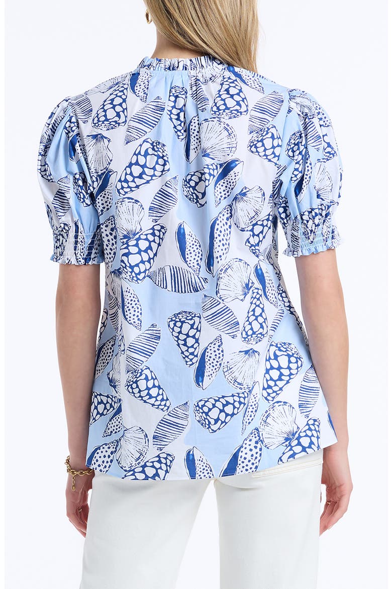 Mila Short Sleeve Woven Shirt, Alternate, color, BLUE