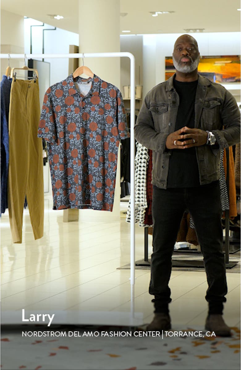 The Heater Scenic Pass Floral Golf Polo, sales video thumbnail