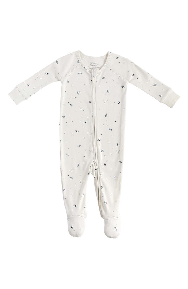 Pehr Kids' Rocketman Organic Cotton One-Piece Pajamas, Main, color, 
