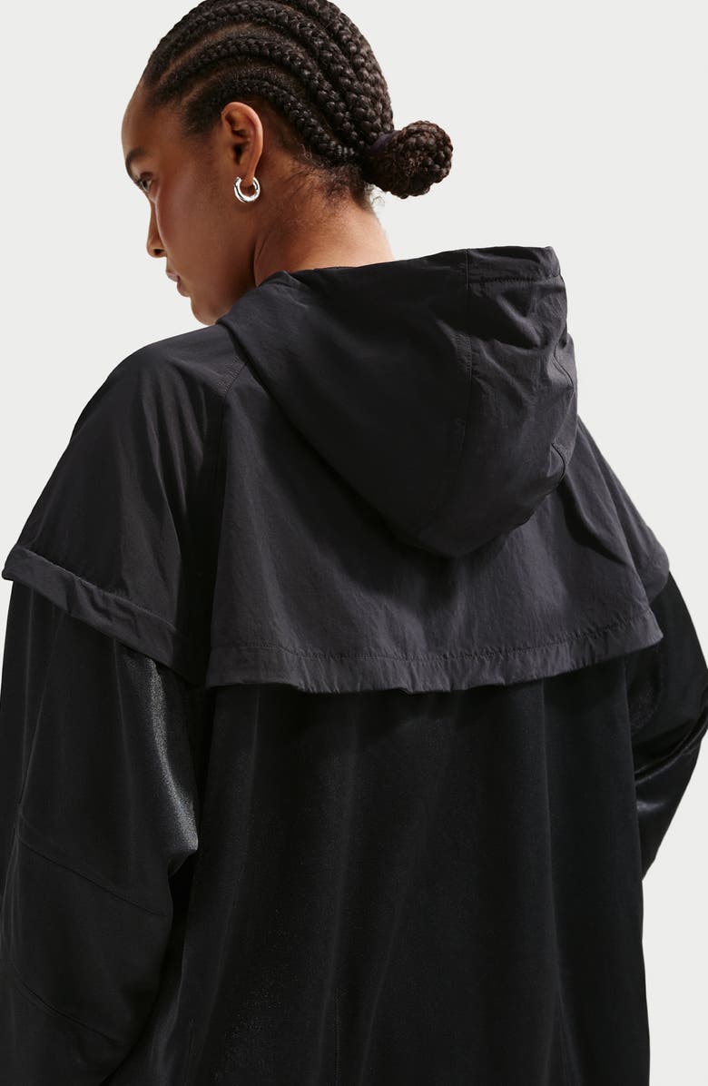 Nike Oversize Windrunner Jacket, Alternate, color, Black/ Black/ Black