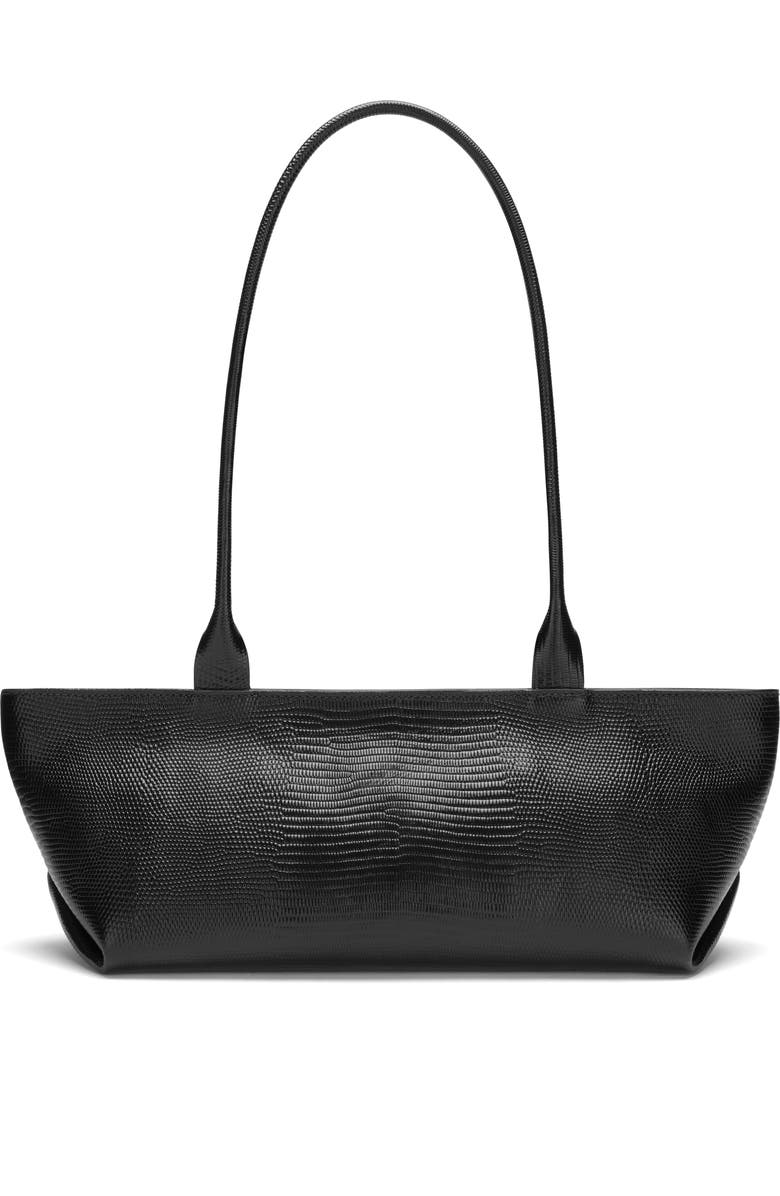 DeMellier The New York Leather Shoulder Bag, Alternate, color, Black Tones
