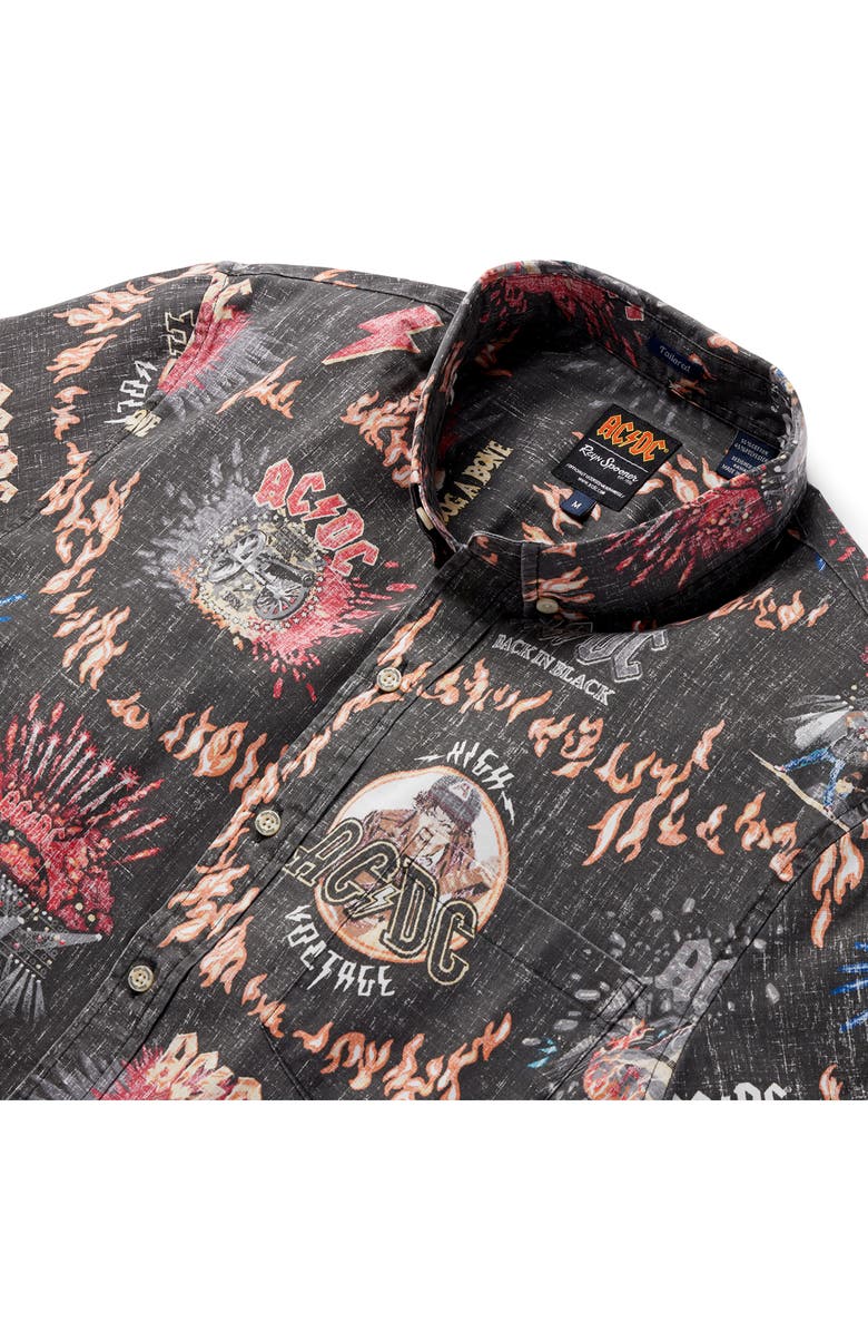 Reyn Spooner AC/DC Tailored Fit Short Sleeve Button-Down Shirt, Alternate, color,