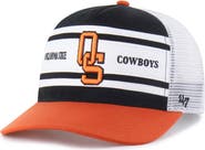 '47 Youth '47 Black/Orange Oklahoma State Cowboys Super Stripe Hitch Adjustable Trucker Hat