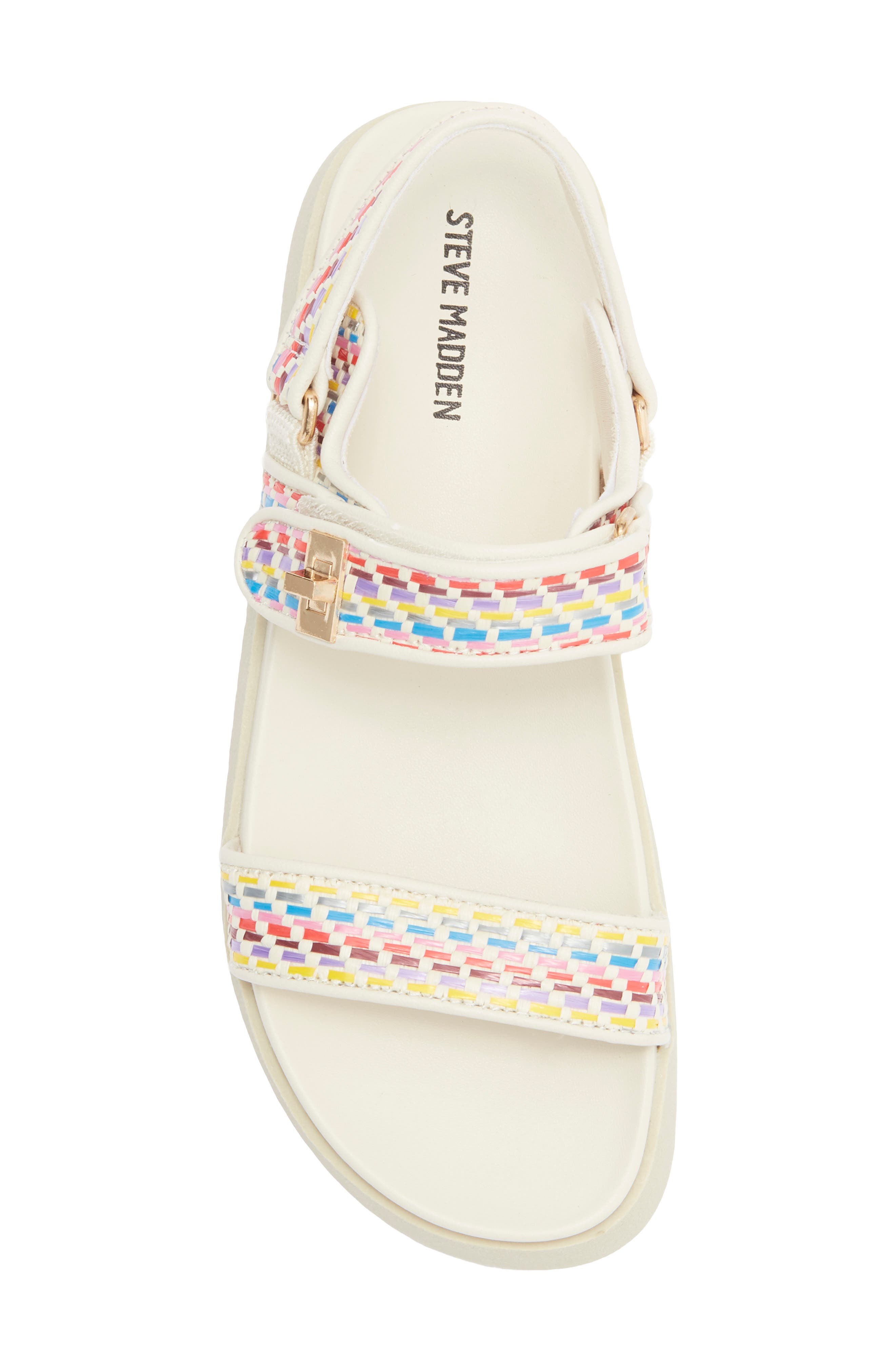 Kids' JBreen Platform Sandal, Alternate, color, STRIPE/ MULTI