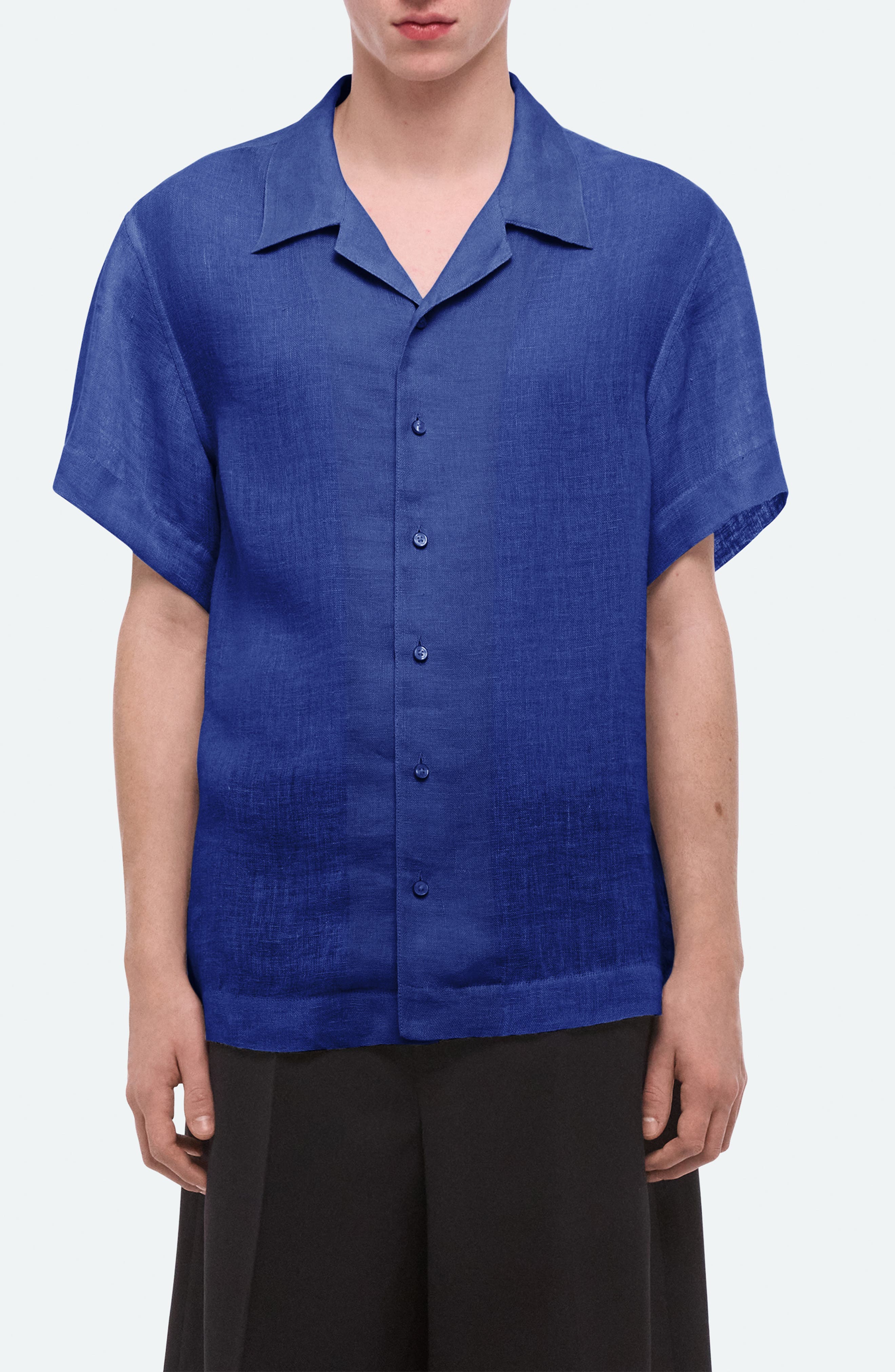 Relaxed Linen Camp Shirt