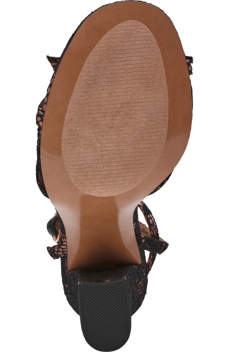 Steve Madden Hara Ankle Strap Sandal, Alternate, color, Black Lace