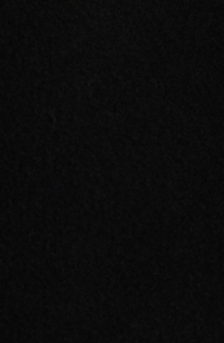 Moncler Grenoble Quilted Nylon & Stretch Fleece Hooded Cardigan, Alternate, color, Black