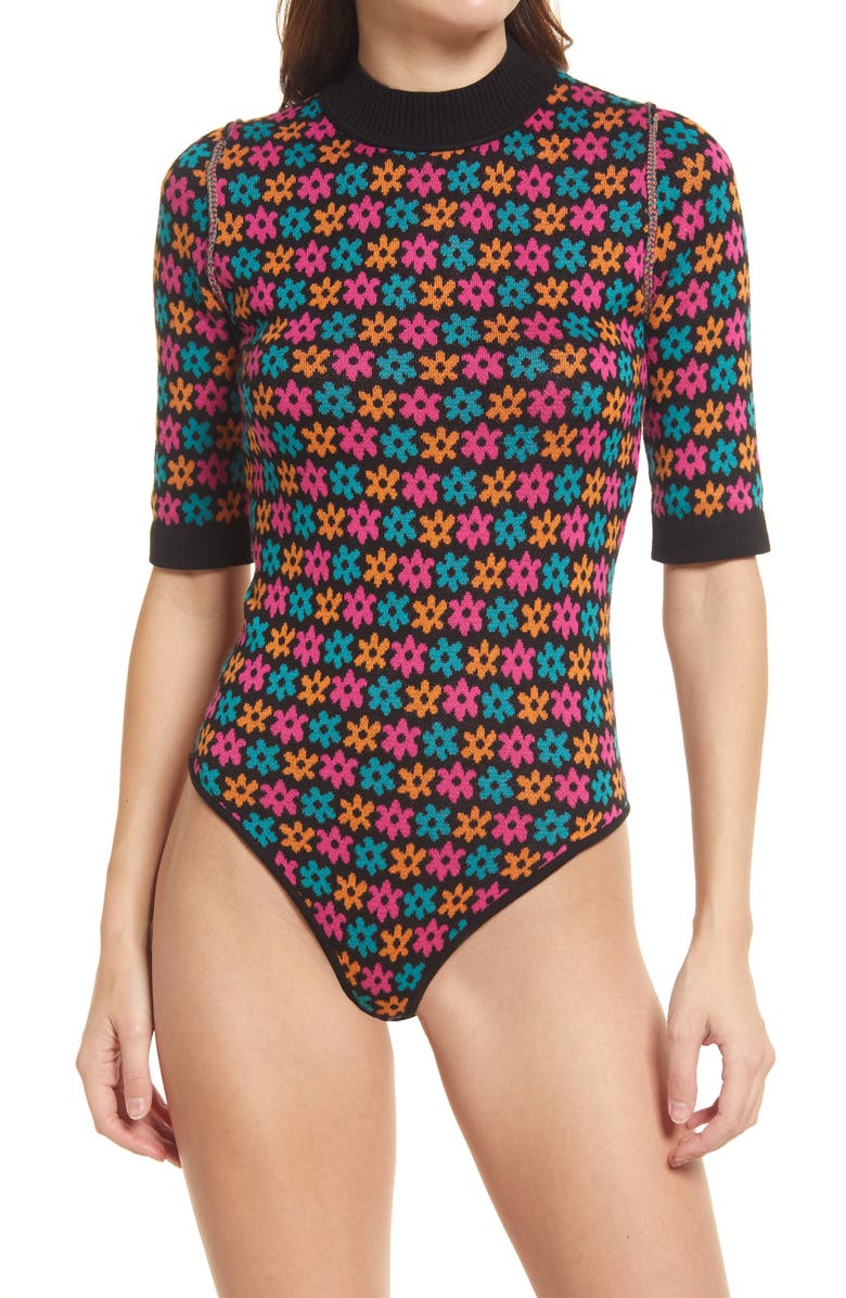 Free People Winter Warmer Sweater Bodysuit, Alternate, color, 