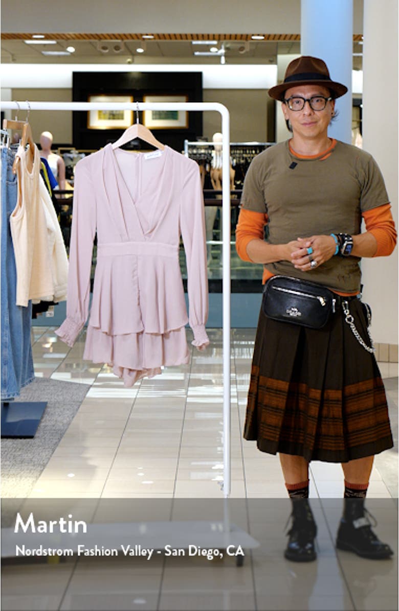 Adalia Ruffle Long Sleeve Minidress, sales video thumbnail