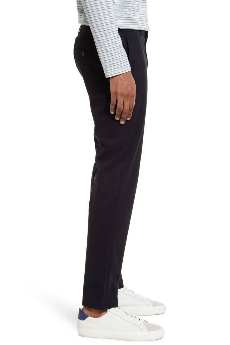 Griffith Stretch Cotton Twill Chino Pants, Alternate, color, BLACK