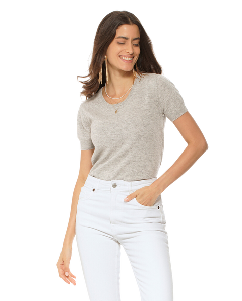 Pure Cashmere Featherlight Knit Tee