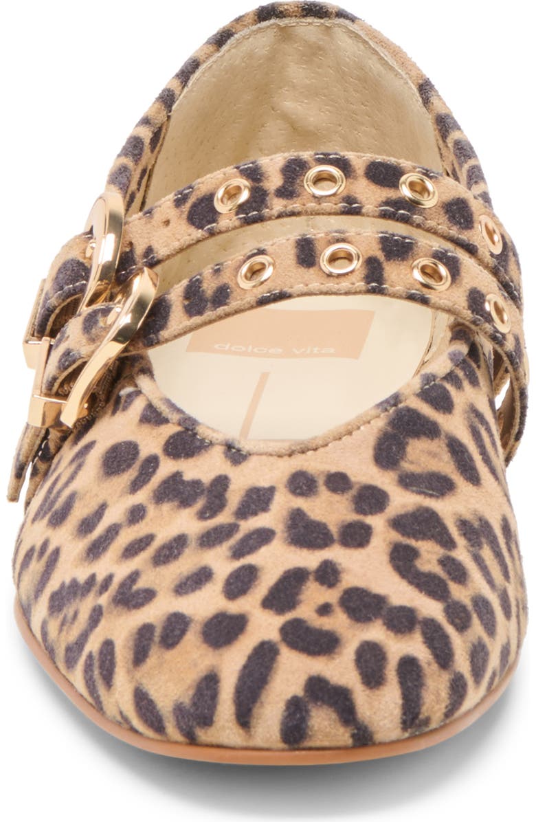 Dolce Vita Baylee Grommet Mary Jane Flat, Alternate, color, Dark Leopard