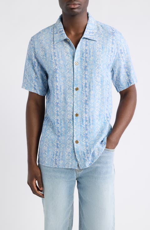 Bayu Linen Blend Camp Shirt