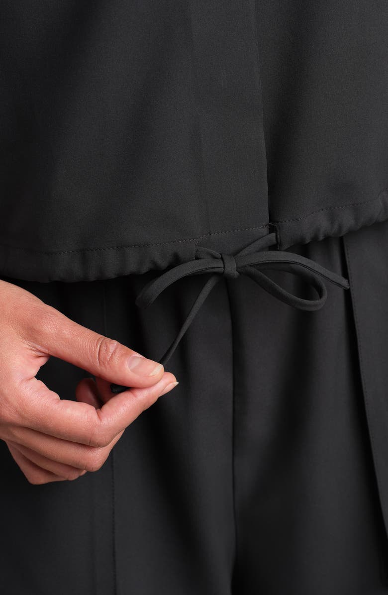 Rhone Mirage Sleeveless Performance Button-Up Shirt, Alternate, color, Black