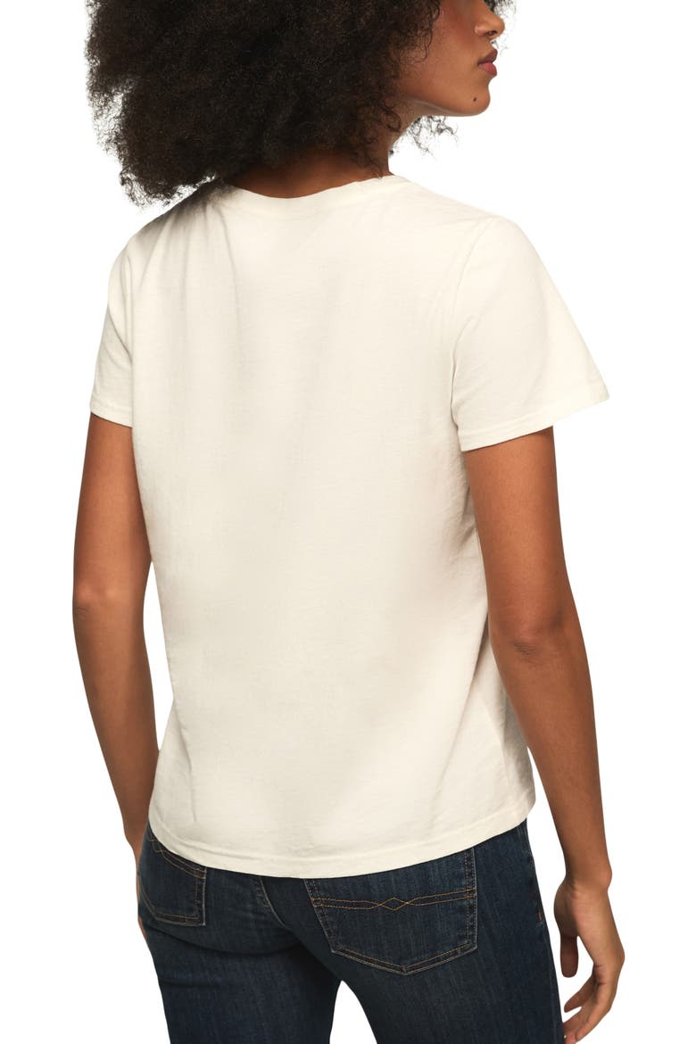 Stay Lucky Cotton T-Shirt, Alternate, color, GARDENIA