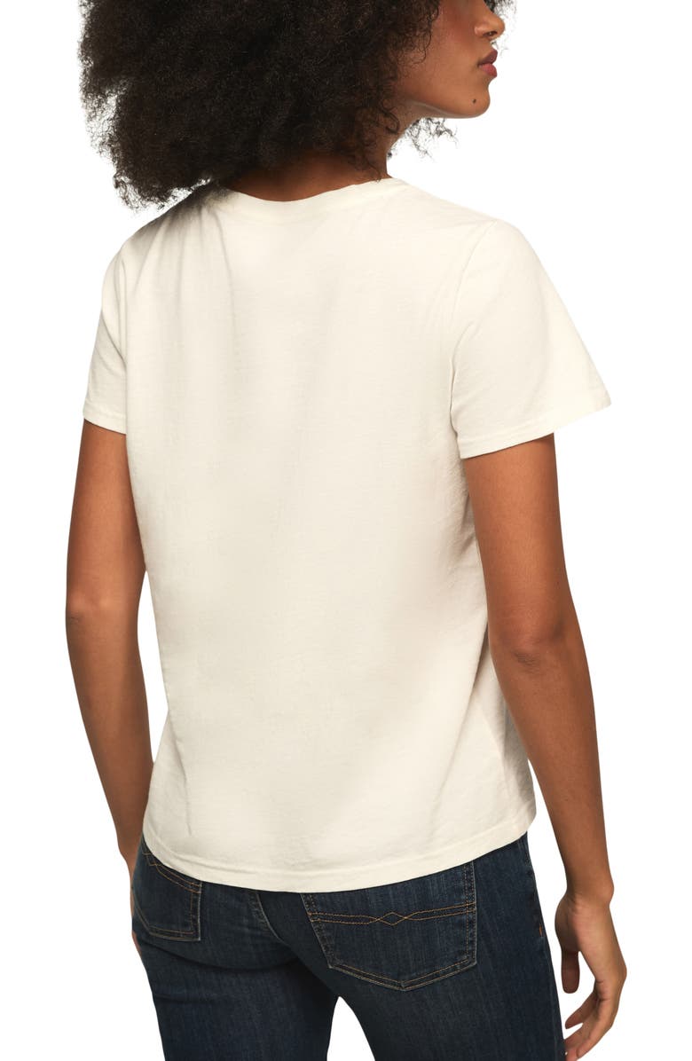 Lucky Brand Stay Lucky Cotton T-Shirt, Alternate, color, Gardenia