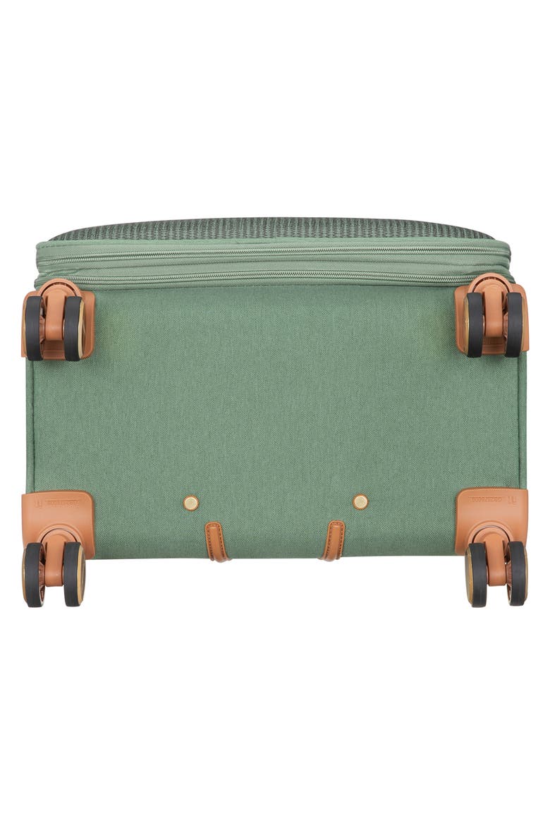 Odelia 23-Inch Soft Shell Spinner Suitcase, Alternate, color, GREEN TEA