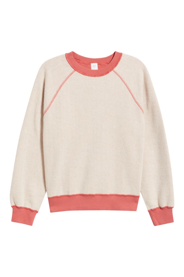 Cloud 9 Reversible Fleece Sweatshirt, Main, color, DUSK ROSE