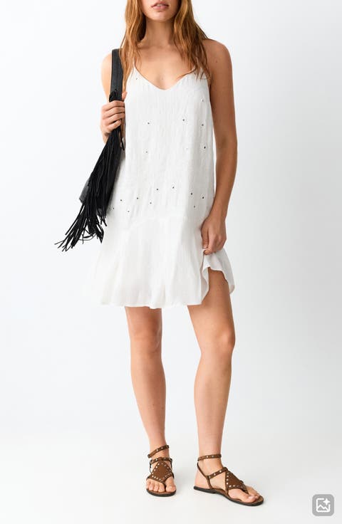 Embroidered Mirror Mini Sundress