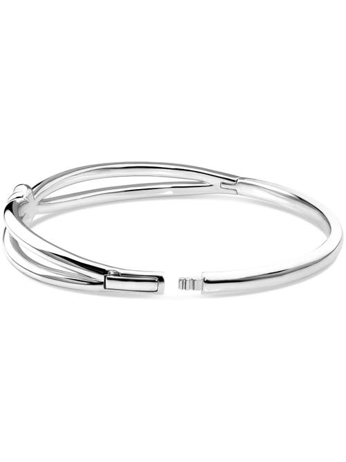 Devata Love Knot Bangle Bracelet In Metallic