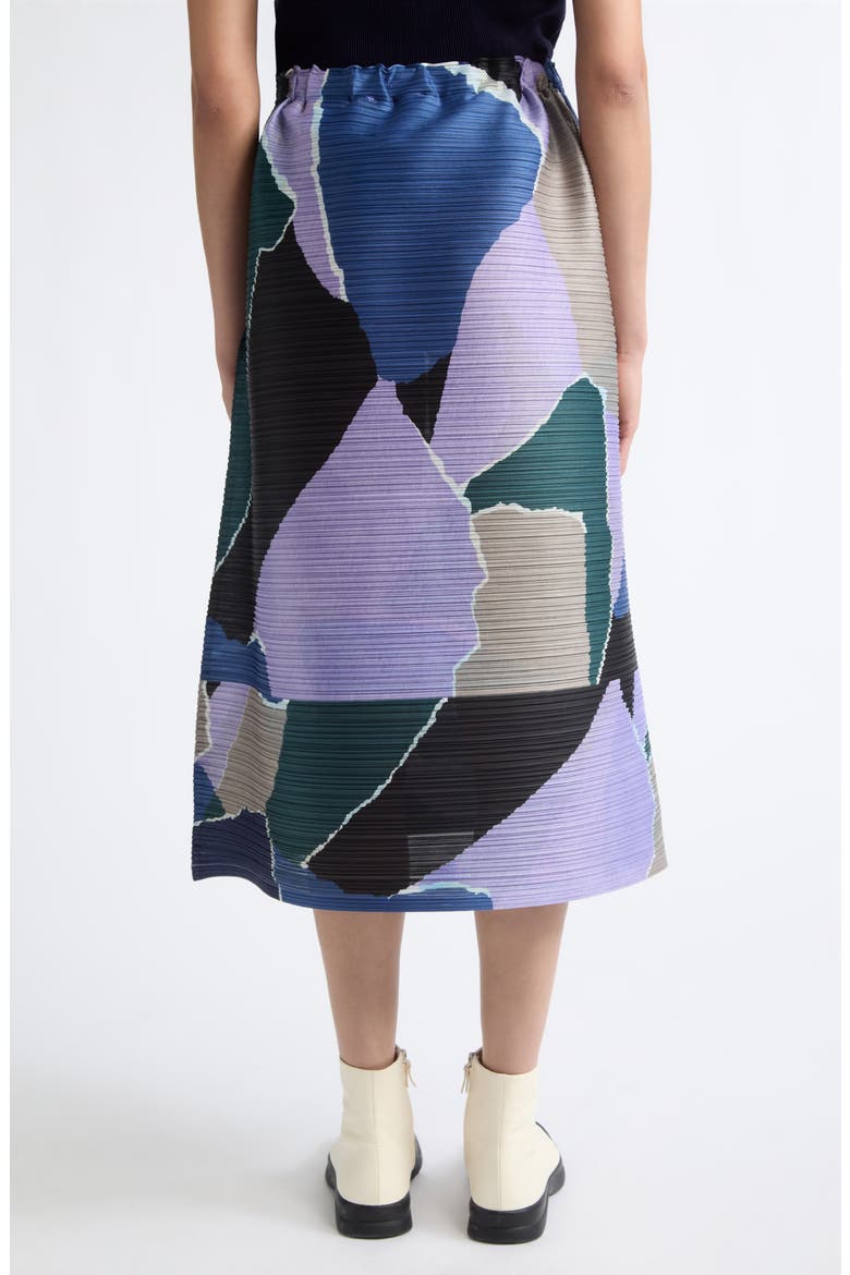 Surprise Pleated A-Line Midi Skirt, Alternate, color, PURPLE
