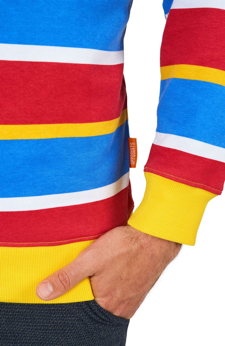 OppoSuits Ernie Sripe Cotton Blend Long Sleeve T-Shirt, Alternate, color, Miscellaneous