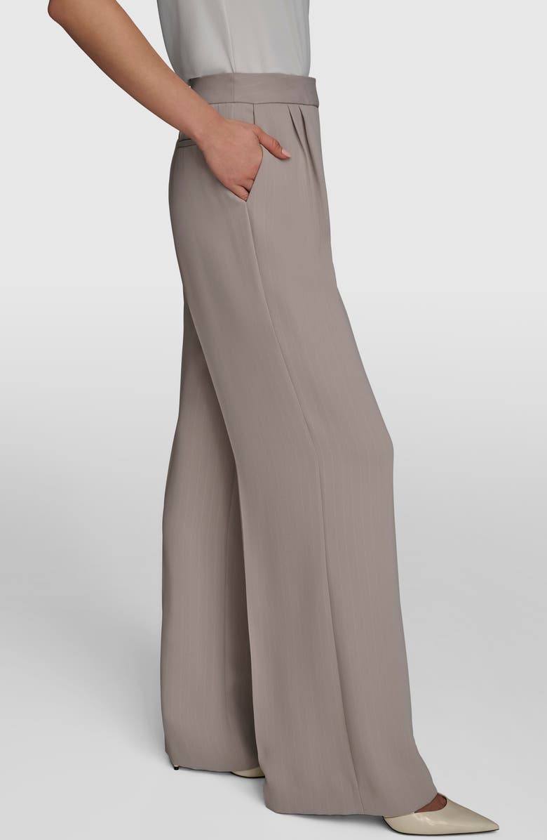 Donna Karan New York Pinstripe Wide Leg Pants, Alternate, color, 