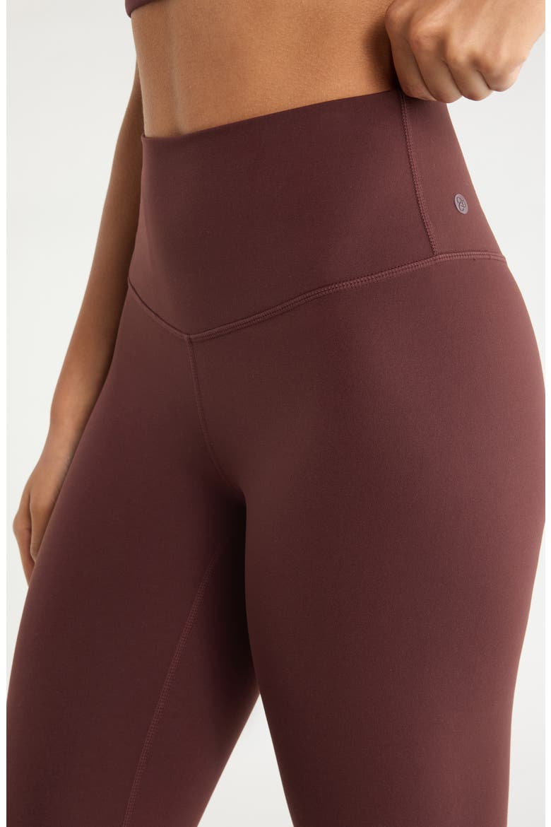 Studio Luxe High Waist Capri Leggings, Alternate, color, BROWN RISTRETTO
