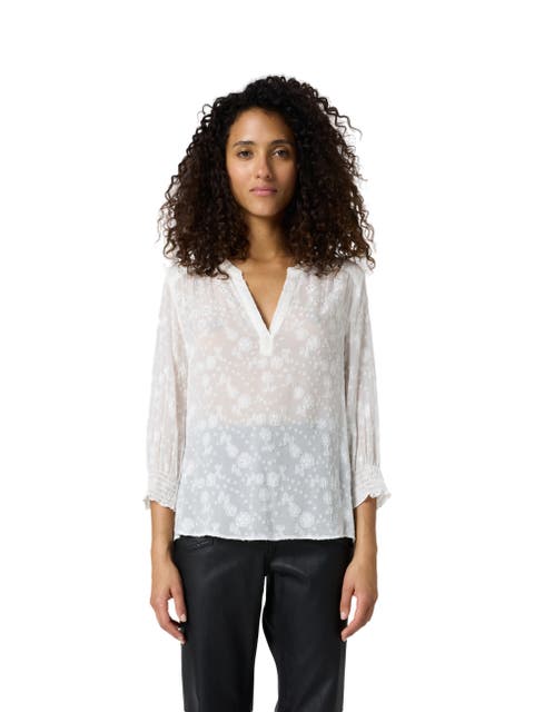 Callys Textured Floral Blouse
