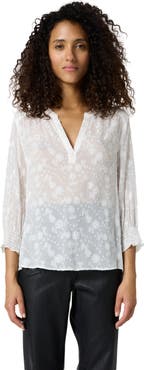GERARD DAREL Callys Textured Floral Blouse