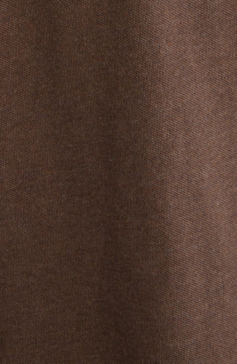 Polo Ralph Lauren The Iconic Cotton Mesh Polo, Alternate, color, Nutmeg Brown Heather