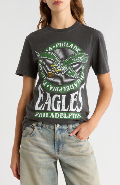 Eagles Crest Cotton Graphic T-Shirt