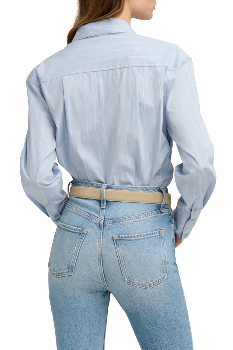The Hire Me Shirt Bodysuit, Alternate, color, SLATE STRIPE