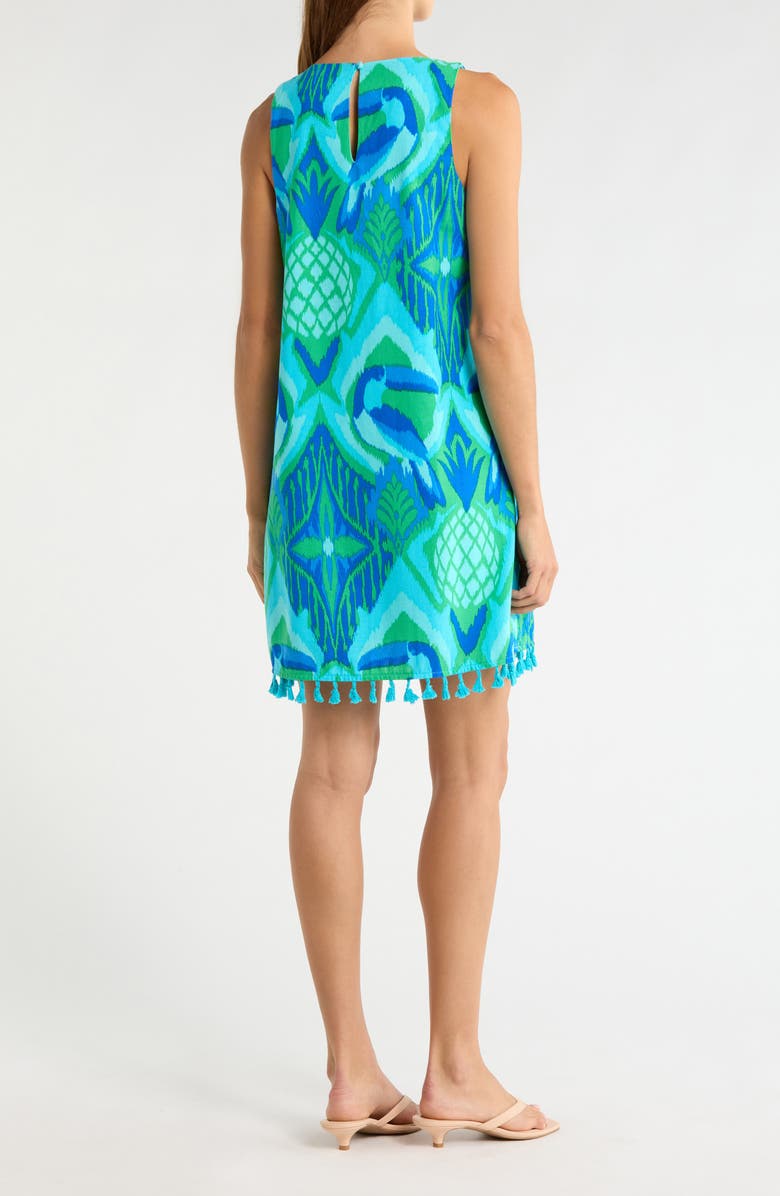 SUGARLIPS Blissy Tropical Winda Trapeze Dress, Alternate, color, 