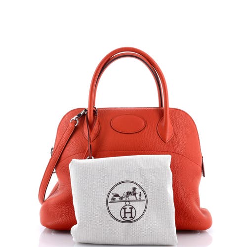 Pre-owned Hermes Hermes Bolide Bag Clemence 31 In Brown