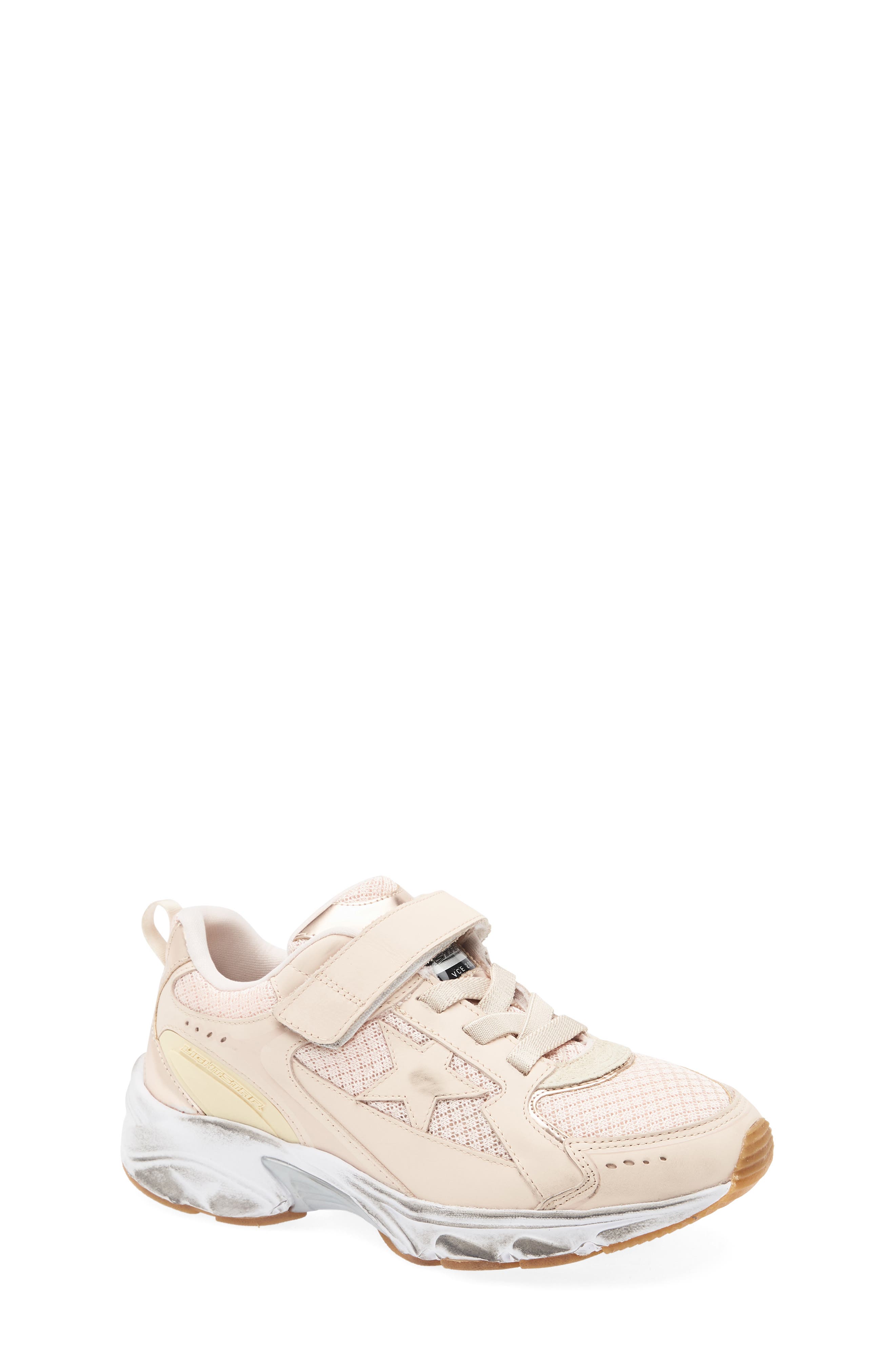 Golden Goose Kids' Lightstar Sneaker, Main, color, Pink/ Yellow