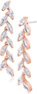 CZ by Kenneth Jay Lane Marquise Cubic Zirconia Linear Drop Earrings