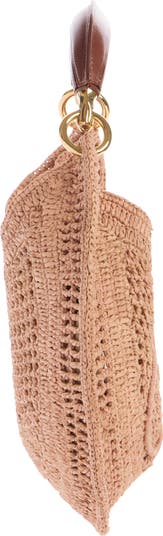 Mini Le 5 à 7 Raffia Hobo