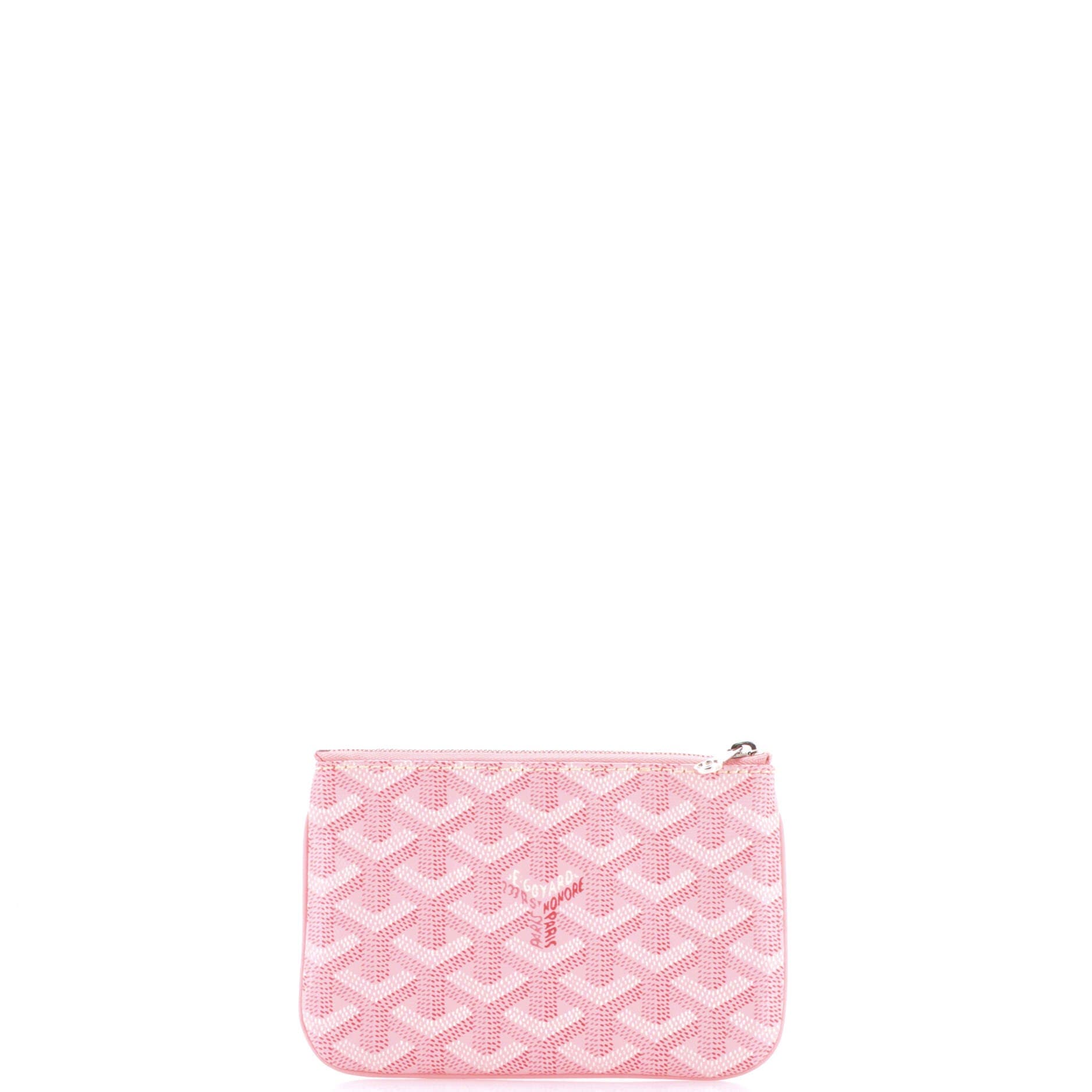 Pre-Owned Goyard Senat Zip Pouch Coated Canvas Mini, Alternate, color, 