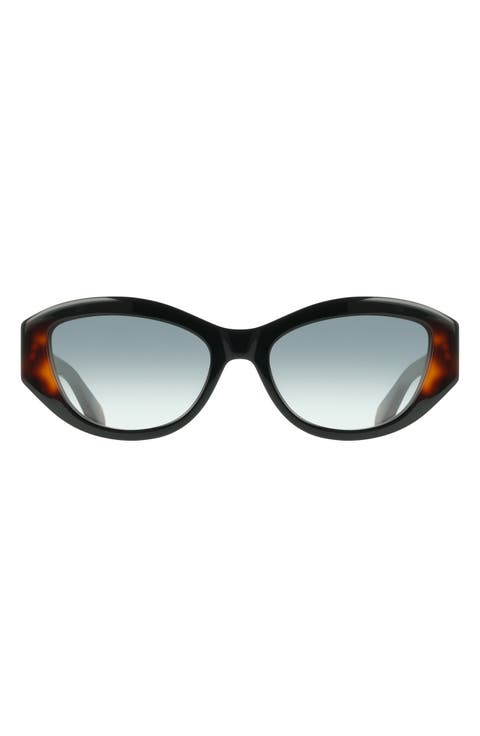 55mm Oval Sunglasses