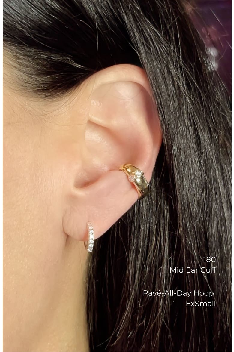 180 Mid Ear Cuff, Alternate, color, Silver