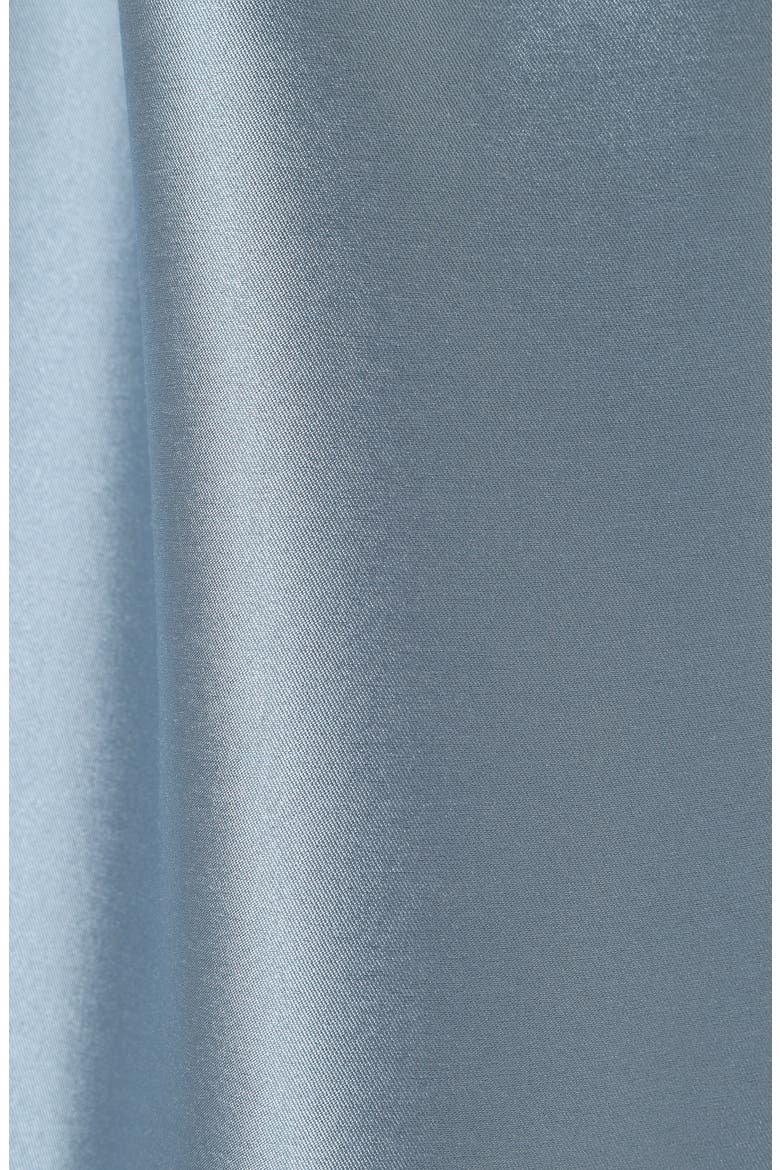 Betina Bow One-Shoulder Gown, Alternate, color, BLUE