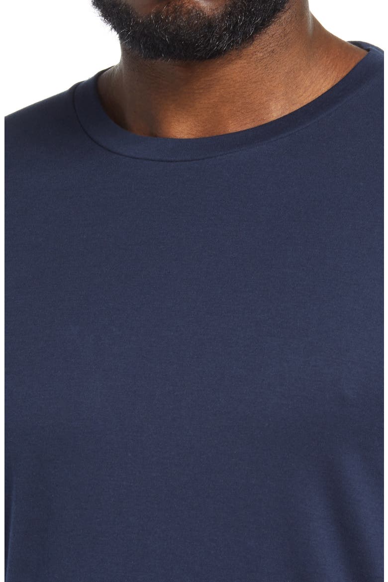 Long Sleeve Pima Cotton Lounge T-Shirt, Alternate, color, NAVY BLAZER