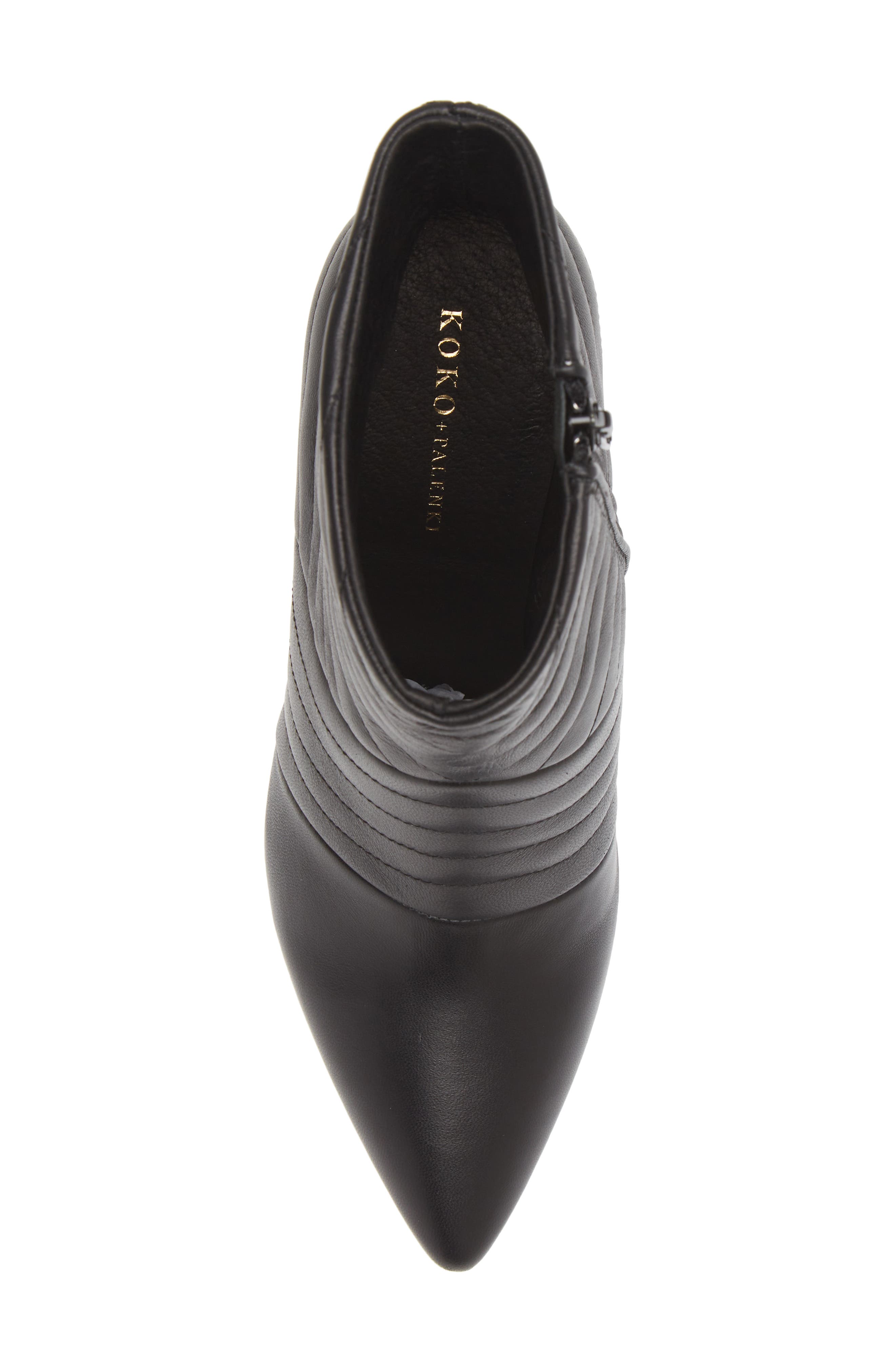 KOKO + PALENKI Astrology Quilted Pointed Toe Bootie, Alternate, color, 