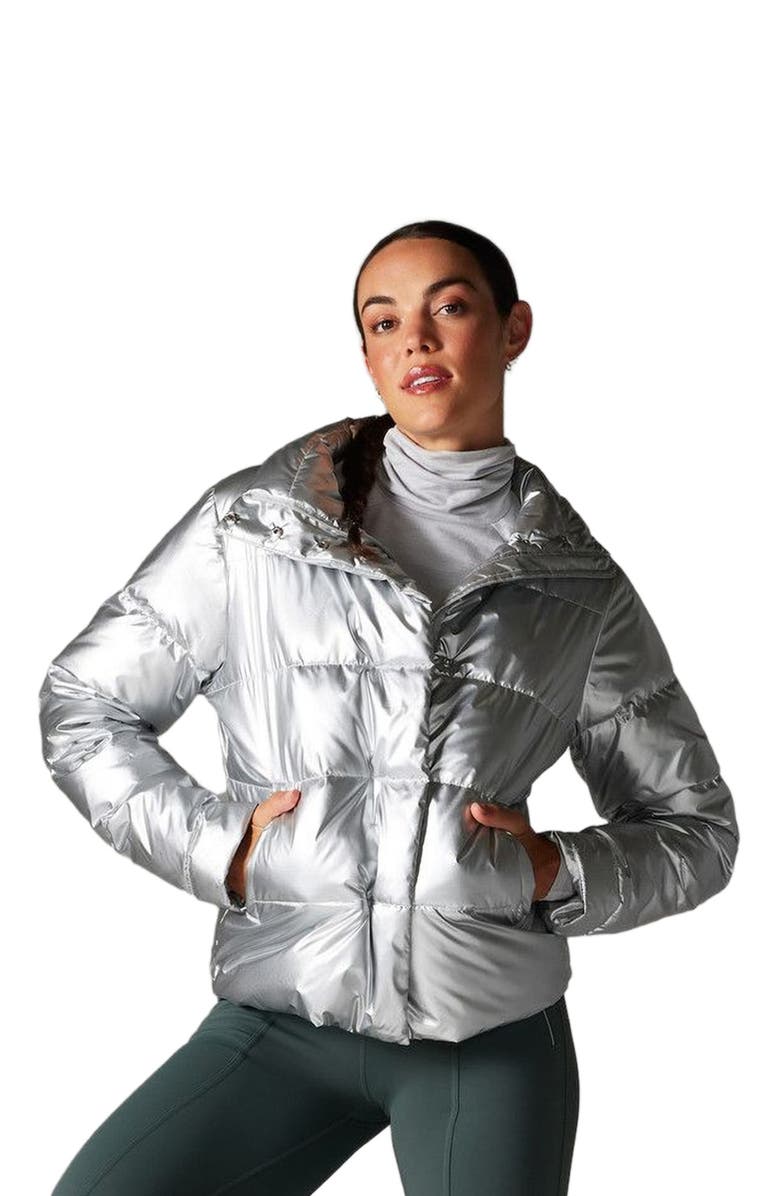 Tavi Winterly Puffer Jacket, Alternate, color, Silver